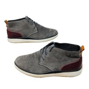 Johnson‎ & Murphy Mens Boots Farley 25-2757 Nubuck Leather Chukka Gray Size 11M